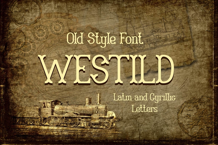 Beispiel einer Westild-Schriftart #1